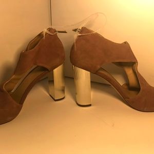 Michael Kors Blush Suade heels